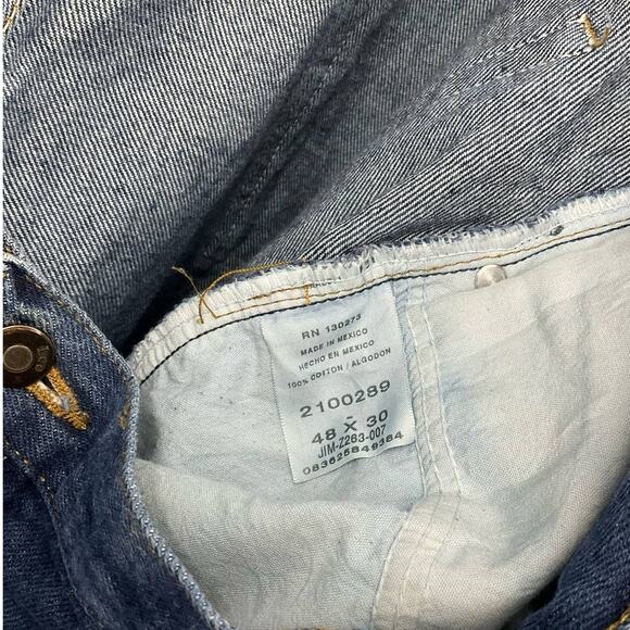 Lee Regular Fit Men’s Dark Blue Straight Leg Jeans Size 48x30 - Picture 3 of 6